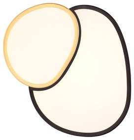 Plafoniera a LED in nero e oro 36x43,5 cm Rise - Trio