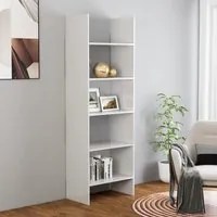 Libreria Bianco Lucido 60x35x180 cm in Truciolato 803413