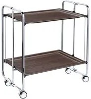 Carrello pieghevole da cucina BAUHAUS, 2 vassoi. Struttura cromata, Fantasia 6