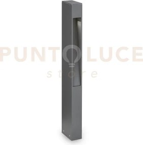 Mercurio paletto da esterno 1 luce attacco g9 antracite 60cm ip44