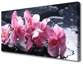 Quadro su tela Fiore di orchidea per la pace 100x50 cm