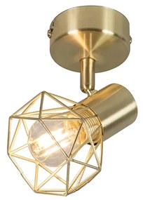 Faretto Art Déco ottone inclinabile e orientabile - Mosh