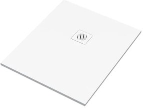 Piatto doccia SENSEA in composito minerale di resina gelificata Remix V3 bianco L 80 x L 100 x H 2.4 cm opaco