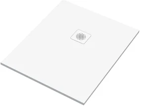 Piatto doccia SENSEA in composito minerale di resina gelificata Remix V3 bianco L 80 x L 100 x H 2.4 cm opaco
