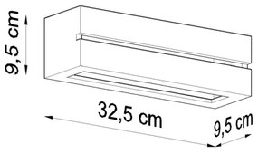 Applique VEGA LINE 1xE27/60W/230V bianco