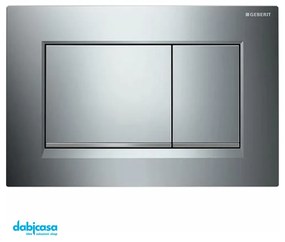 Geberit "Sigma 30" Placca Di Azionamento Doppio Pulsante Cromo/Rigo Cromo Satinato