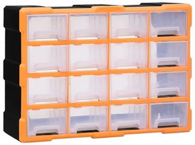 Mobile Contenitore Con 16 Cassetti Medi 52x16x37 Cm /