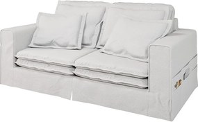 Divano bianco 196 cm Nora – Ropez