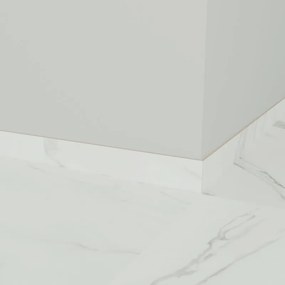 Piastrella battiscopa Always in gres porcellanato bianco lucido L 60 x H 10 cm x Sp 9 mm confezione da 9 ml