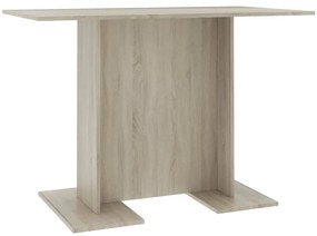 Tavolo da pranzo rovere sonoma 110x60x75cm in legno multistrato