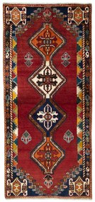 Gabbeh Tappeto 90x200 Rosso (Iran) Annodato A Mano