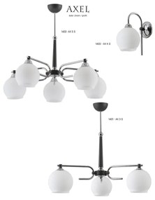 Jupiter 1401 - AX 3 G - Lampadario a sospensione con supporto rigido AXEL 3xE27/60W/230V