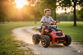 Mini Quad Elettrico per Bambini 3 Ruote 12V ATV 3.0 Rosso...
