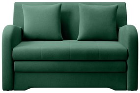 Divano verde allungabile e rivestimento in velluto 130 cm Ario – ELTAP