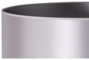 Duolla - Lampada da tavolo CANNES 1xE14/15W/230V diametro 20 cm argento/bianco