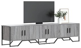 Mobile porta tv grigio sonoma 180x34x41cm in legno multistrato