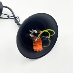 Lampadario a catena ANTON 3xE14/15W/230V nero