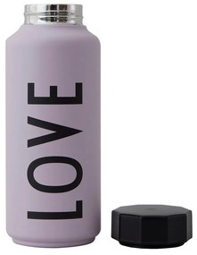 Bottiglia termica viola , 500 ml Love - Design Letters