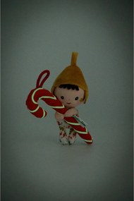 Lilliputiens - Elfo di Natale con bastoncino di zucchero e cappuccio