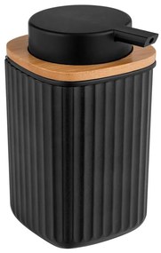 WENKO 25298100 - Dispenser di sapone ROTELLO 8,9x12,7 cm nero/marrone