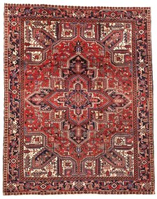 Heriz Tappeto 250 x 320 Rosso (Iran) Annodato A Mano