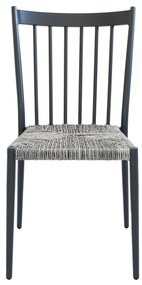 GARDENIA - sedia da giardino in alluminio e rattan sintetico impilabile