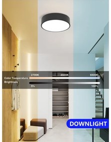 Immax NEO 07200L - Luce LED dimmerabile RONDATE LED/18W/230V nero Tuya + +TC