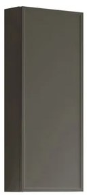 Pensile bagno Pixel laccato opaco grigio carbone, 1 anta apertura da sinistra P 17 x L 30 x H 80 cm