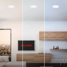 Briloner 7605036 - Set 3x LED, plafoniera da incasso per bagno 3x LED/4,9W/230V IP44, bianca