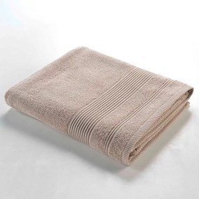 Asciugamano beige in spugna di cotone 90x150 cm Tendresse - douceur d'intérieur