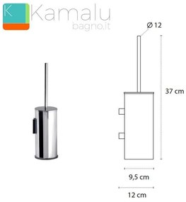 Kamalu - scopino sospeso in acciaio kaman alpi-40