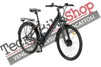 Bicicletta Elettrica A Pedalata Assistita Z-Tech ZT-83 Venezia Trekking 36v 12Ah colore Grigio