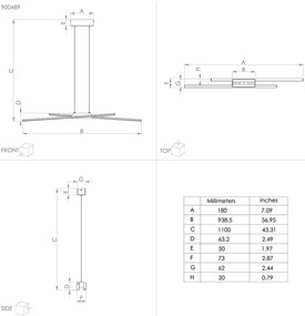 Lampadario Moderno Panagria Led Alluminio Rivestito In Legno Nero E Marrone