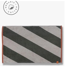 Tappetino da bagno in cotone organico cachi 50x80 cm Diagonal - Mette Ditmer Denmark