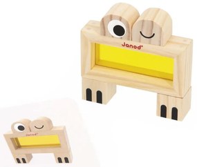 Gioco sensoriale in legno - blocchi e schede - 12 pezzi