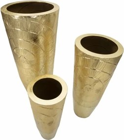 Porta Vasi Goldely Tris Cm Ø 50,8X114,9-40X92,7-29,8X70,5