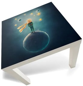 Adesivo per tavolini Piccolo Principe nello spazio