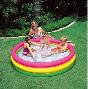 2PZ PISCINA TONDA 3 ANELLI cm. 114x25 h (lt. 131)