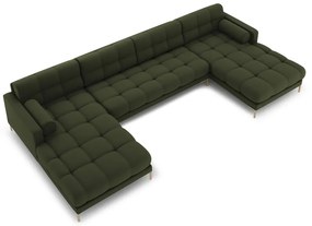 Divano a U angolare verde Bali - Cosmopolitan Design