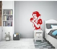 SNOW WHITE - Adesivo murale wall sticker in vinile 55x85 cm Colore: Rosso