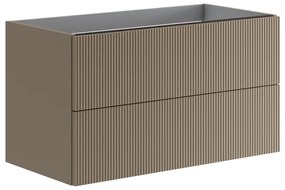 Cassetti in truciolare laccato opaco nocciola Opera L 36 x L 45 cm