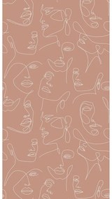 Fotomurale Face glassee, marrone