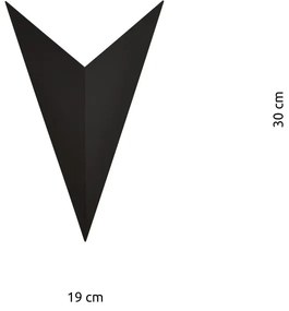 Applique da Parete in Acciaio FORM 4 Nero G9 Colore del corpo Nero