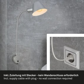 Briloner 2089-014 - Lampada da parete 1xE27/10W/230V cromo satinato