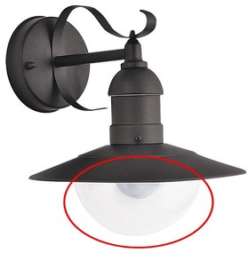 Brilagi - Paralume di ricambio per apparecchio MOLDE E27, trasparente