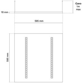 Pannello LED Sospeso 60x60 28W/36W/42W CCT CRI92 con driver Philips Colore Bianco Variabile CCT