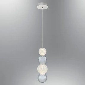 Lampada a sospensione a cavo CREMONA LED/7W/230V 3000K cromo opaco