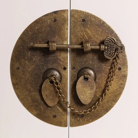 Mobiletto bianco 63x131 cm Oriente - Ixia