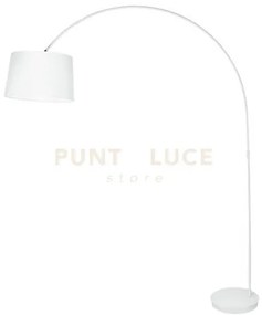 Piantana dream bianca 1 luce attacco e27 152x40x200cm con paralume ...