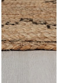 Tappeto di colore naturale in iuta reversibile 120x170 cm Rowen – Flair Rugs